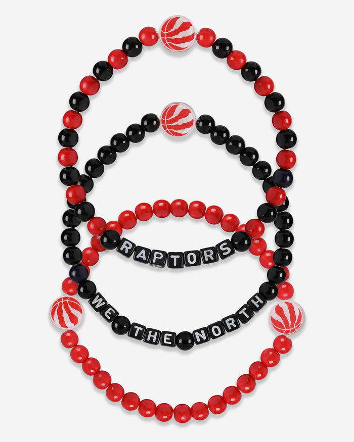 Toronto Raptors 3 Pack Beaded Friendship Bracelet FOCO - FOCO.com