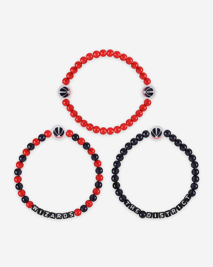 Washington Wizards 3 Pack Beaded Friendship Bracelet FOCO - FOCO.com