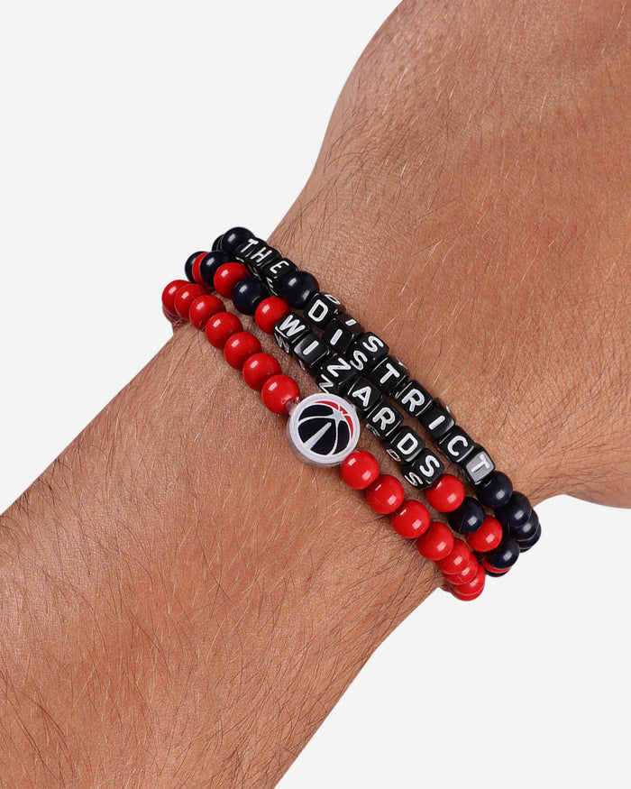 Washington Wizards 3 Pack Beaded Friendship Bracelet FOCO - FOCO.com