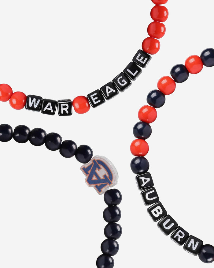 Auburn Tigers 3 Pack Beaded Friendship Bracelet FOCO - FOCO.com