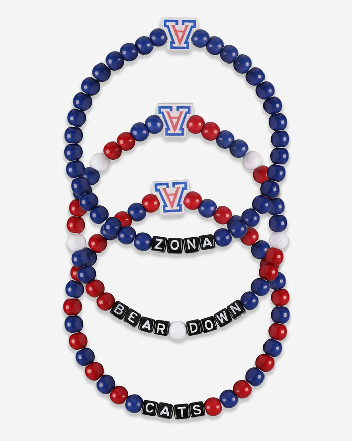 Arizona Wildcats 3 Pack Beaded Friendship Bracelet FOCO - FOCO.com