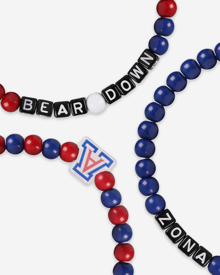 Arizona Wildcats 3 Pack Beaded Friendship Bracelet FOCO - FOCO.com