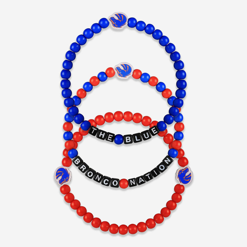 Boise State Broncos 3 Pack Beaded Friendship Bracelet FOCO - FOCO.com