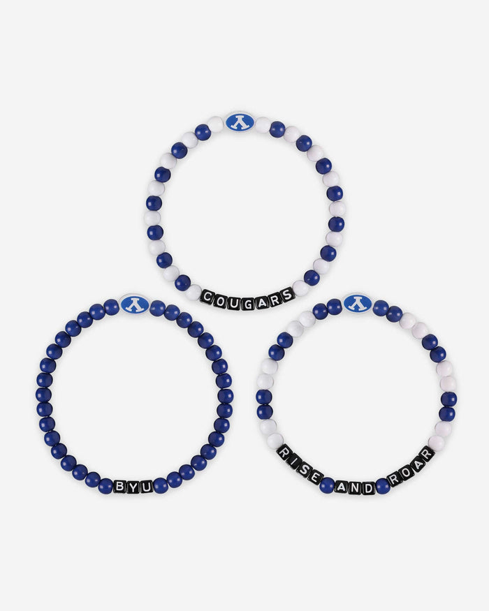 BYU Cougars 3 Pack Beaded Friendship Bracelet FOCO - FOCO.com