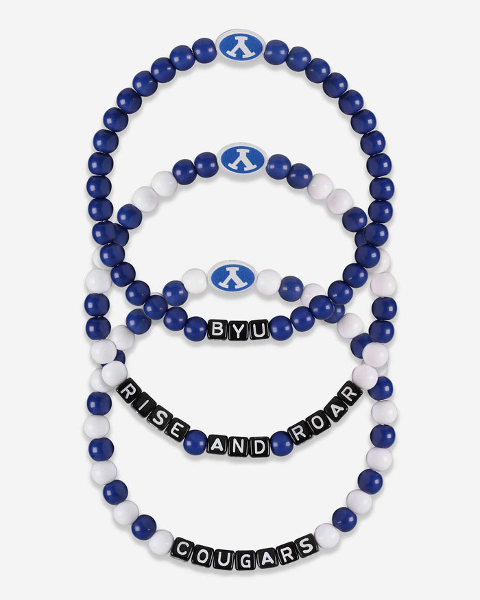 BYU Cougars 3 Pack Beaded Friendship Bracelet FOCO - FOCO.com