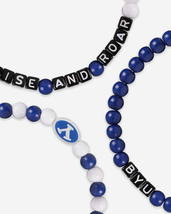 BYU Cougars 3 Pack Beaded Friendship Bracelet FOCO - FOCO.com