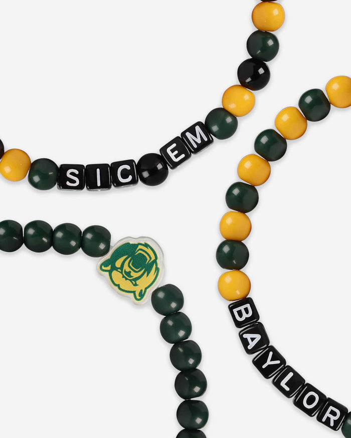 Baylor Bears 3 Pack Beaded Friendship Bracelet FOCO - FOCO.com