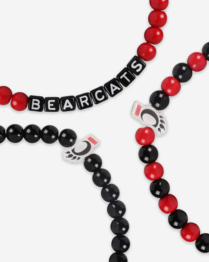 Cincinnati Bearcats 3 Pack Beaded Friendship Bracelet FOCO - FOCO.com