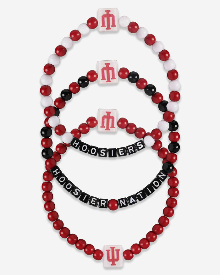 Indiana Hoosiers 3 Pack Beaded Friendship Bracelet FOCO - FOCO.com