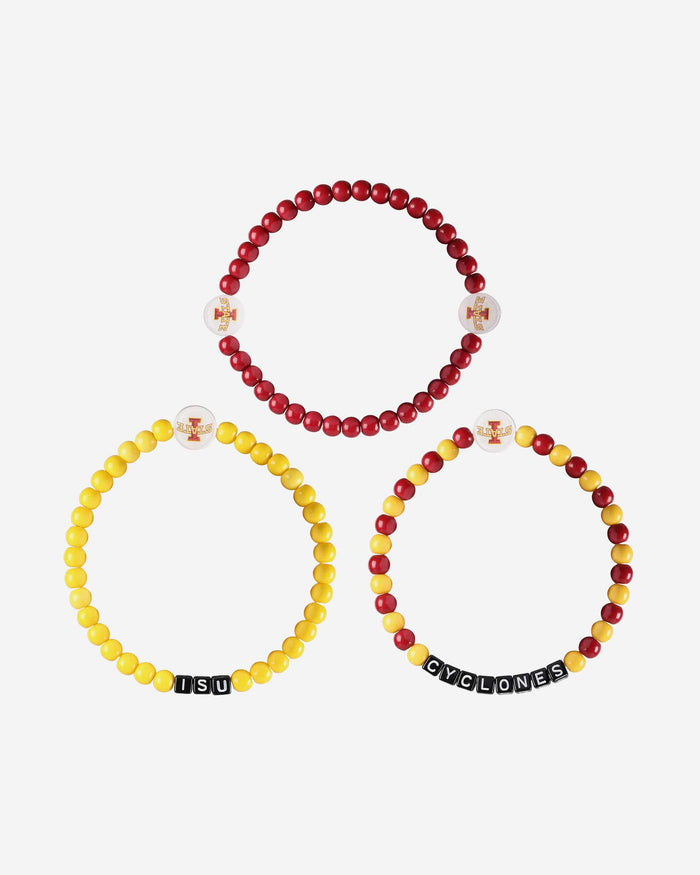 Iowa State Cyclones 3 Pack Beaded Friendship Bracelet FOCO - FOCO.com