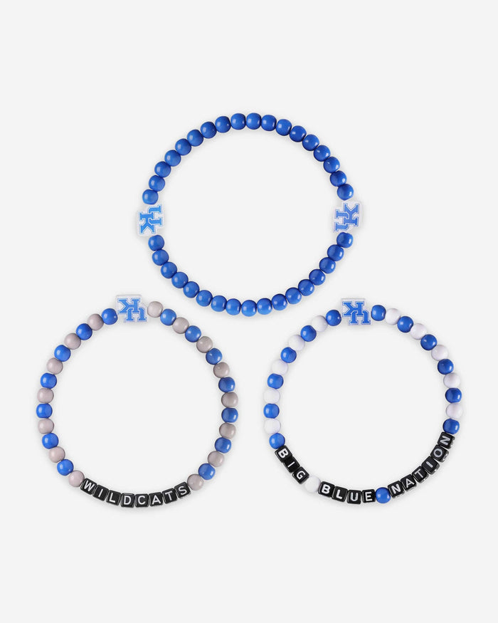 Kentucky Wildcats 3 Pack Beaded Friendship Bracelet FOCO - FOCO.com