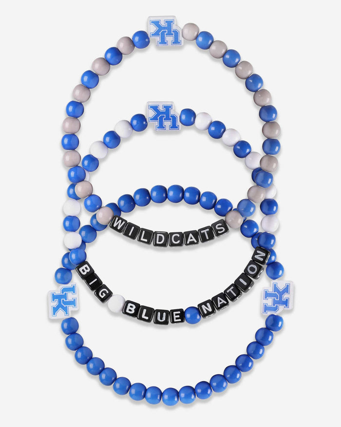 Kentucky Wildcats 3 Pack Beaded Friendship Bracelet FOCO - FOCO.com