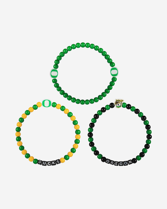 Oregon Ducks 3 Pack Beaded Friendship Bracelet FOCO - FOCO.com