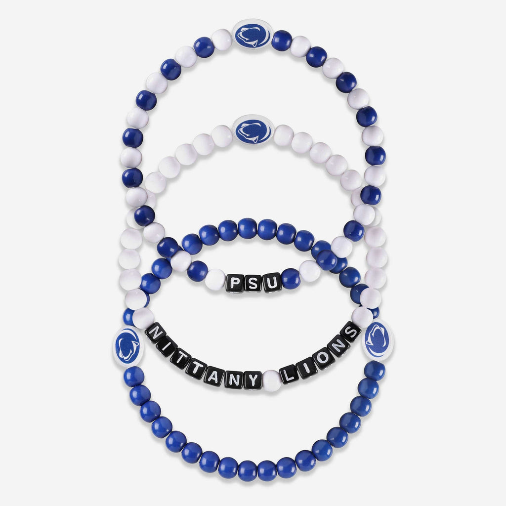 Penn State Nittany Lions 3 Pack Beaded Friendship Bracelet FOCO - FOCO.com