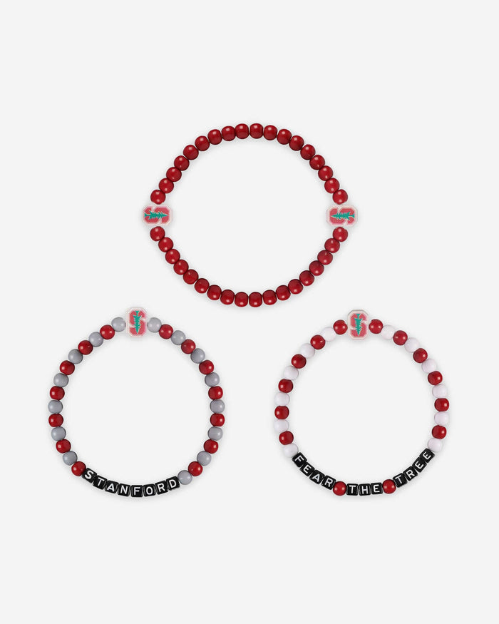 Stanford Cardinal 3 Pack Beaded Friendship Bracelet FOCO - FOCO.com