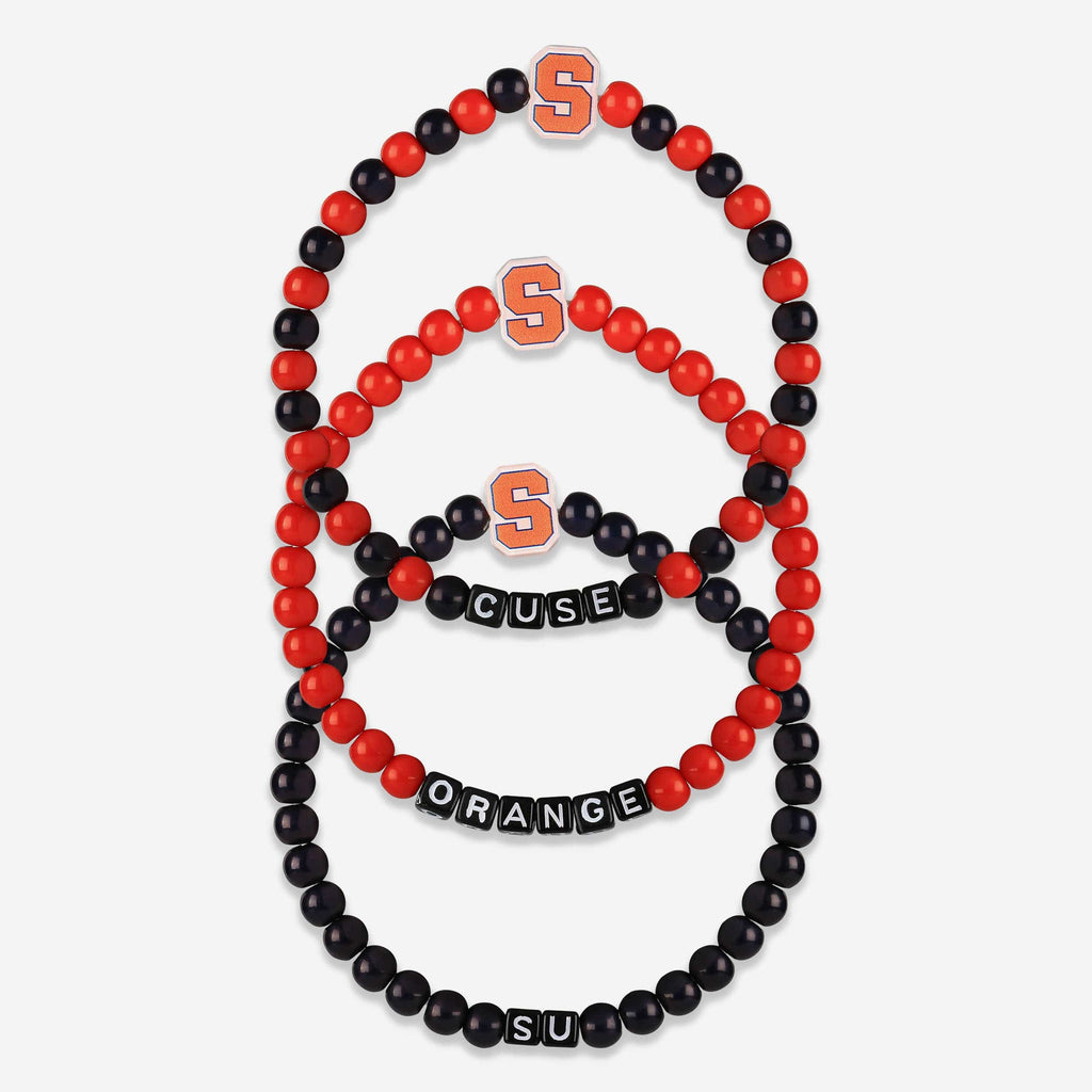 Syracuse Orange 3 Pack Beaded Friendship Bracelet FOCO - FOCO.com