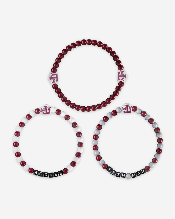 Texas A&M Aggies 3 Pack Beaded Friendship Bracelet FOCO - FOCO.com