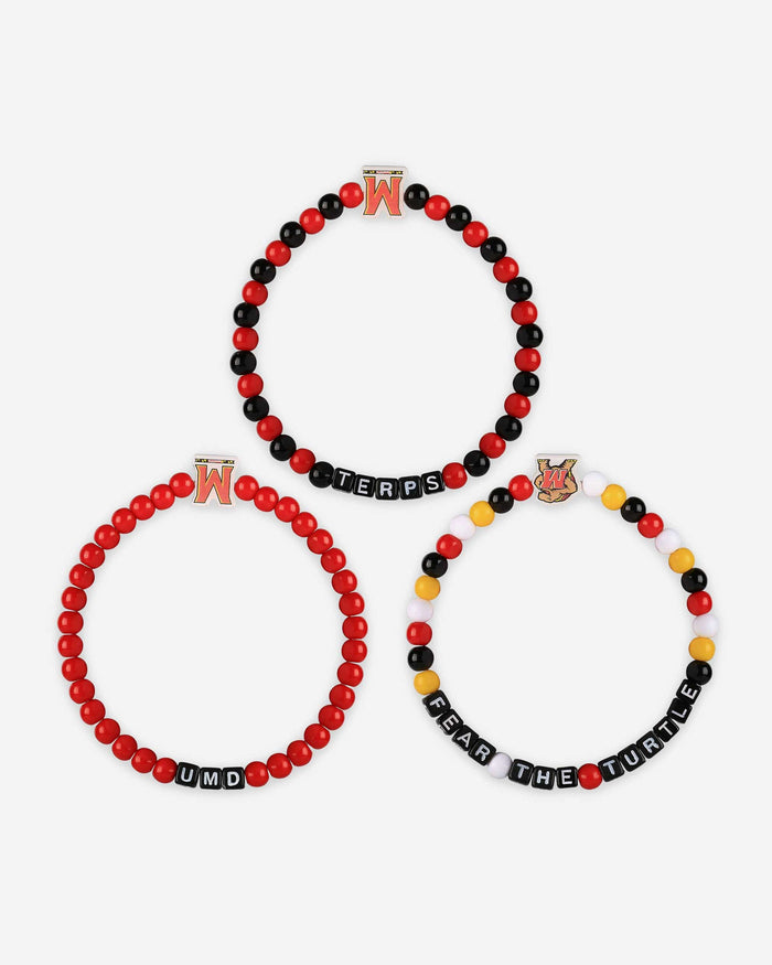 Maryland Terrapins 3 Pack Beaded Friendship Bracelet FOCO - FOCO.com