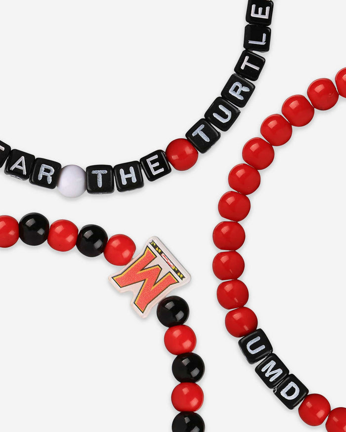 Maryland Terrapins 3 Pack Beaded Friendship Bracelet FOCO - FOCO.com