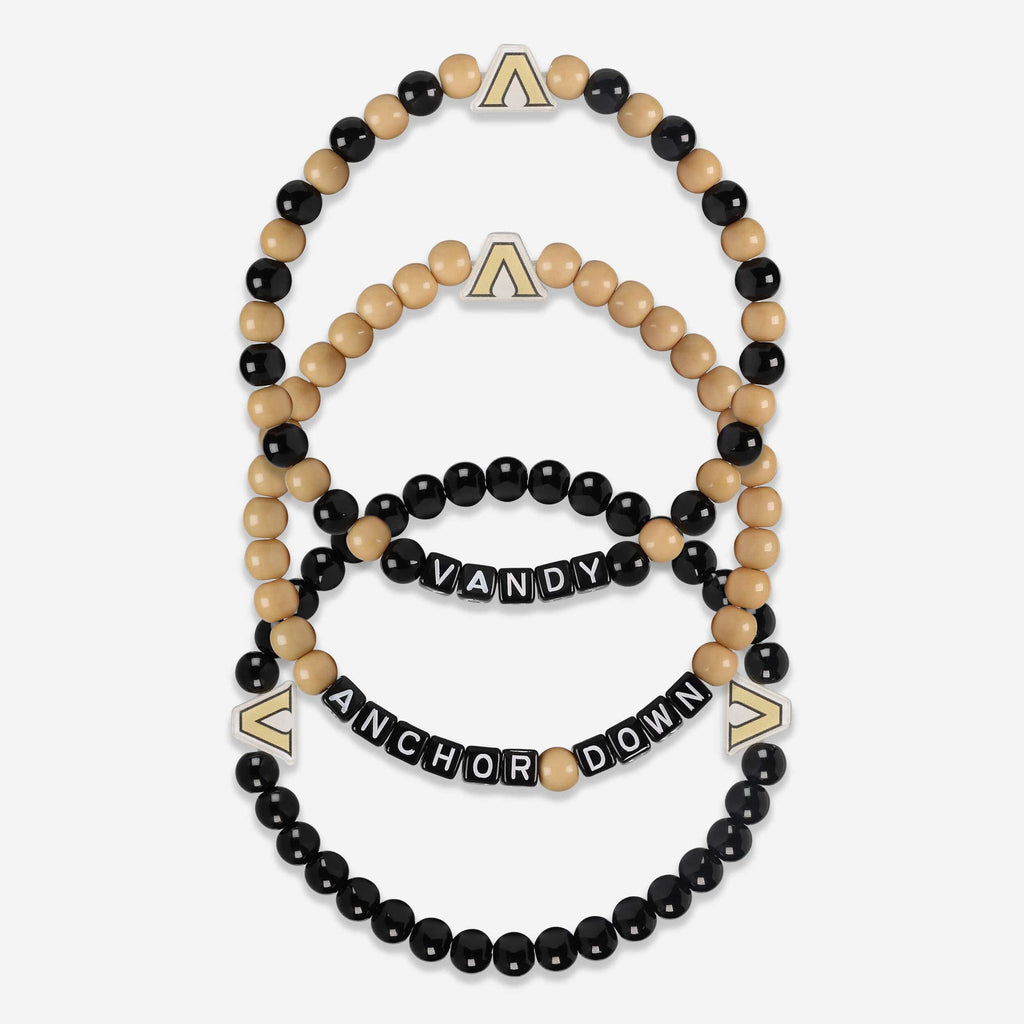 Vanderbilt Commodores 3 Pack Beaded Friendship Bracelet FOCO - FOCO.com