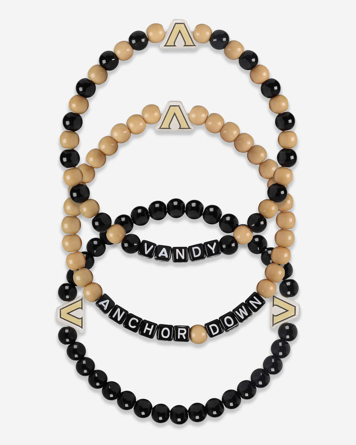 Vanderbilt Commodores 3 Pack Beaded Friendship Bracelet FOCO - FOCO.com