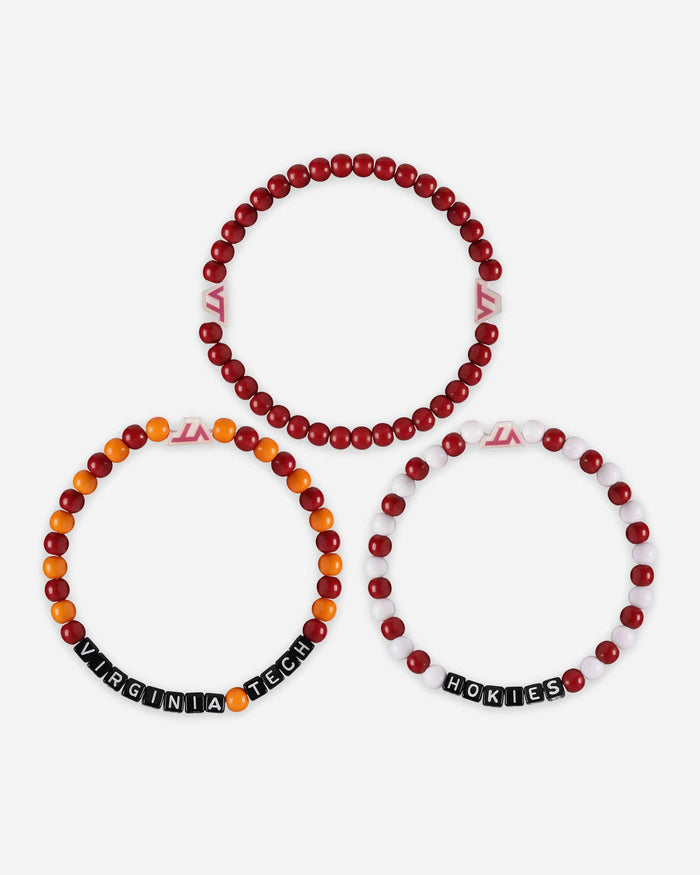 Virginia Tech Hokies 3 Pack Beaded Friendship Bracelet FOCO - FOCO.com