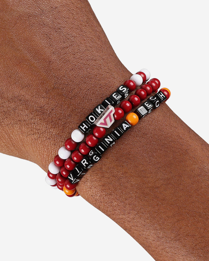 Virginia Tech Hokies 3 Pack Beaded Friendship Bracelet FOCO - FOCO.com