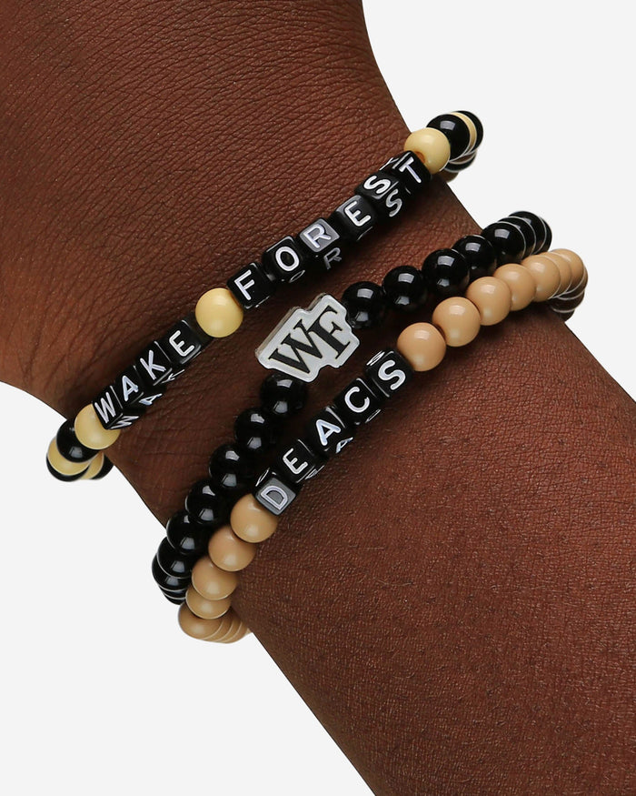 Wake Forest Demon Deacons 3 Pack Beaded Friendship Bracelet FOCO - FOCO.com