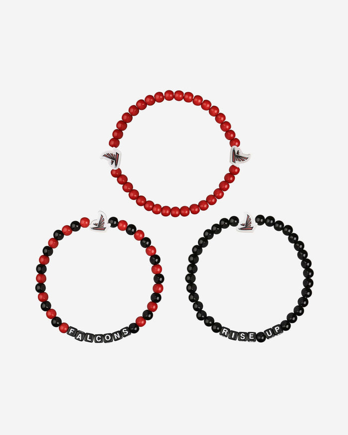 Atlanta Falcons 3 Pack Beaded Friendship Bracelet FOCO - FOCO.com