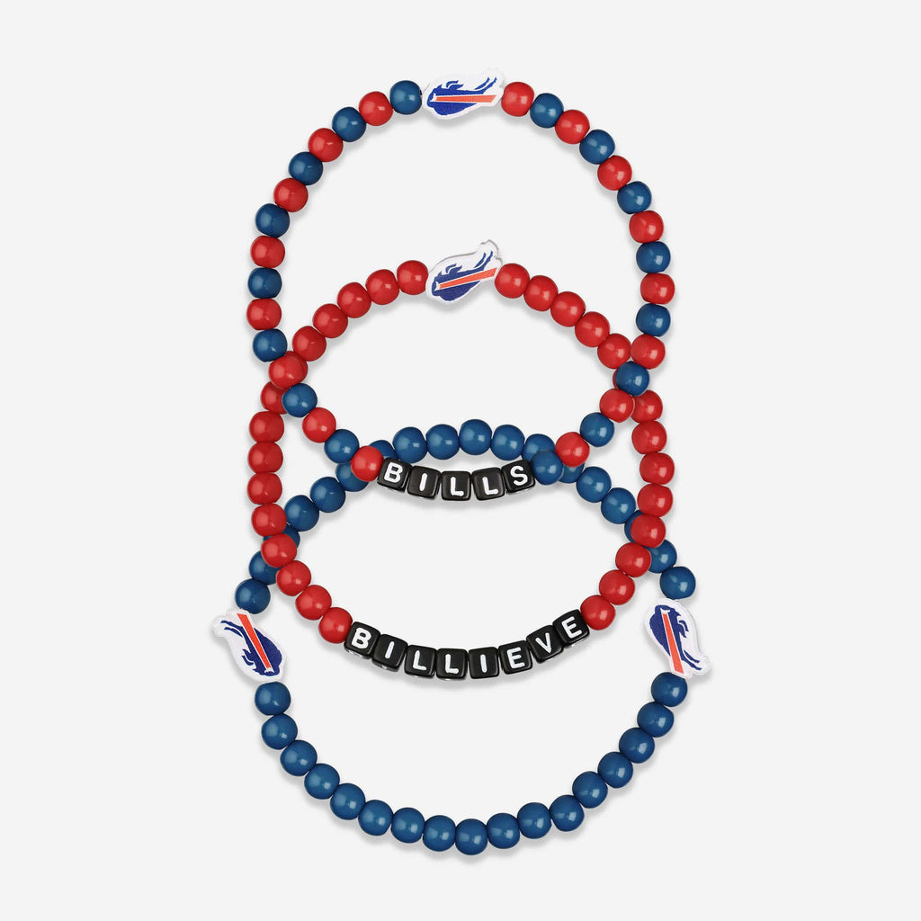 Buffalo Bills 3 Pack Beaded Friendship Bracelet FOCO - FOCO.com