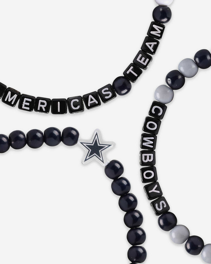 Dallas Cowboys 3 Pack Beaded Friendship Bracelet FOCO - FOCO.com