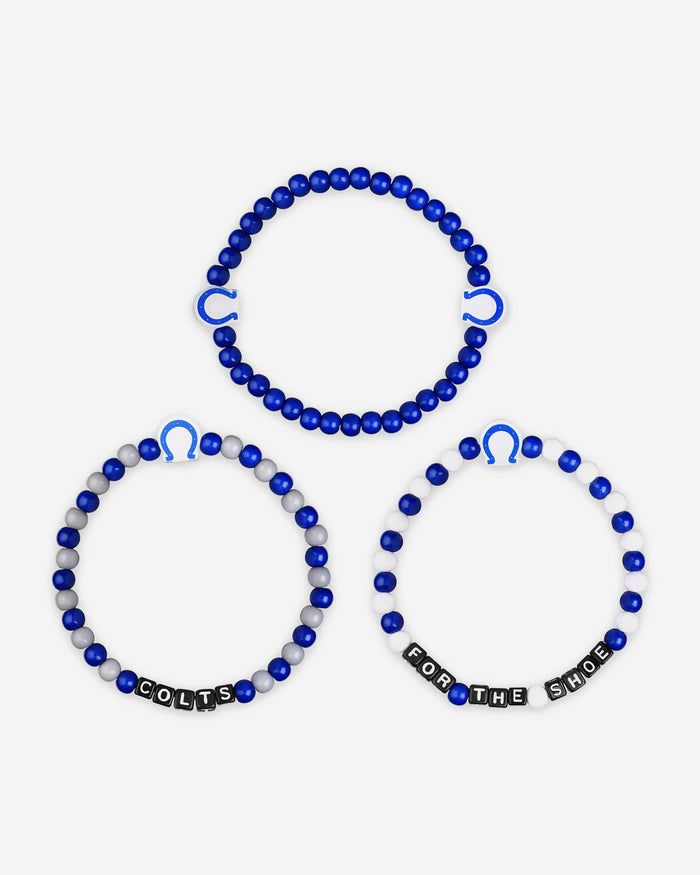 Indianapolis Colts 3 Pack Beaded Friendship Bracelet FOCO - FOCO.com