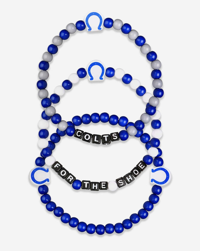 Indianapolis Colts 3 Pack Beaded Friendship Bracelet FOCO - FOCO.com