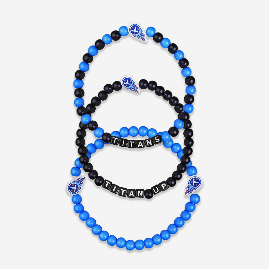 Tennessee Titans 3 Pack Beaded Friendship Bracelet FOCO - FOCO.com