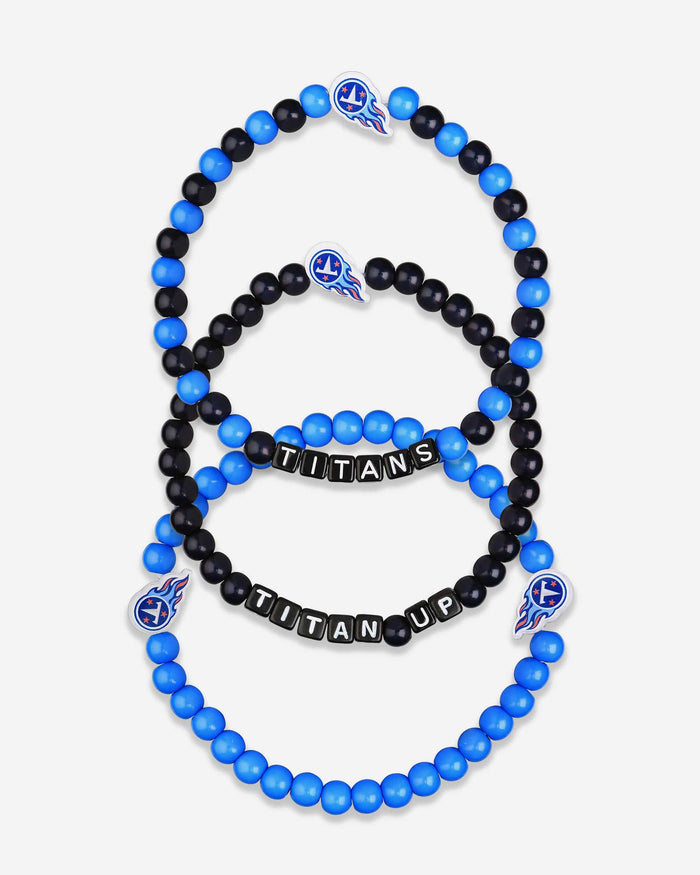 Tennessee Titans 3 Pack Beaded Friendship Bracelet FOCO - FOCO.com