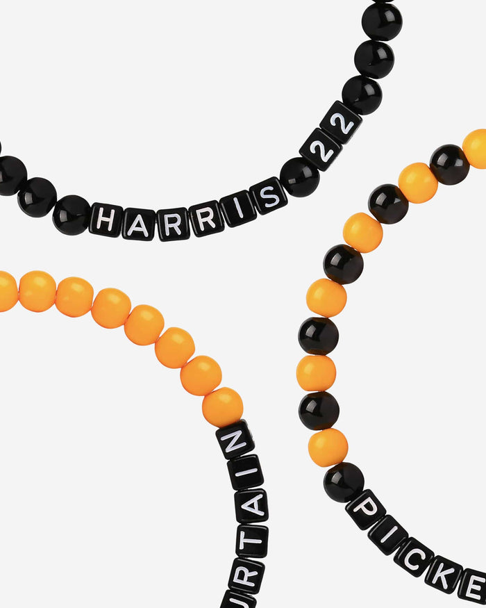 Kenny Pickett & Najee Harris Pittsburgh Steelers 3 Pack Player Beaded Friendship Bracelet FOCO - FOCO.com