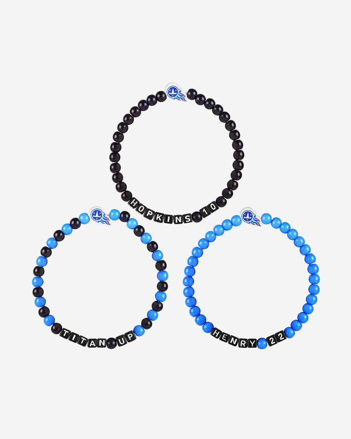 Derrick Henry & DeAndre Hopkins Tennessee Titans 3 Pack Player Beaded Friendship Bracelet FOCO - FOCO.com