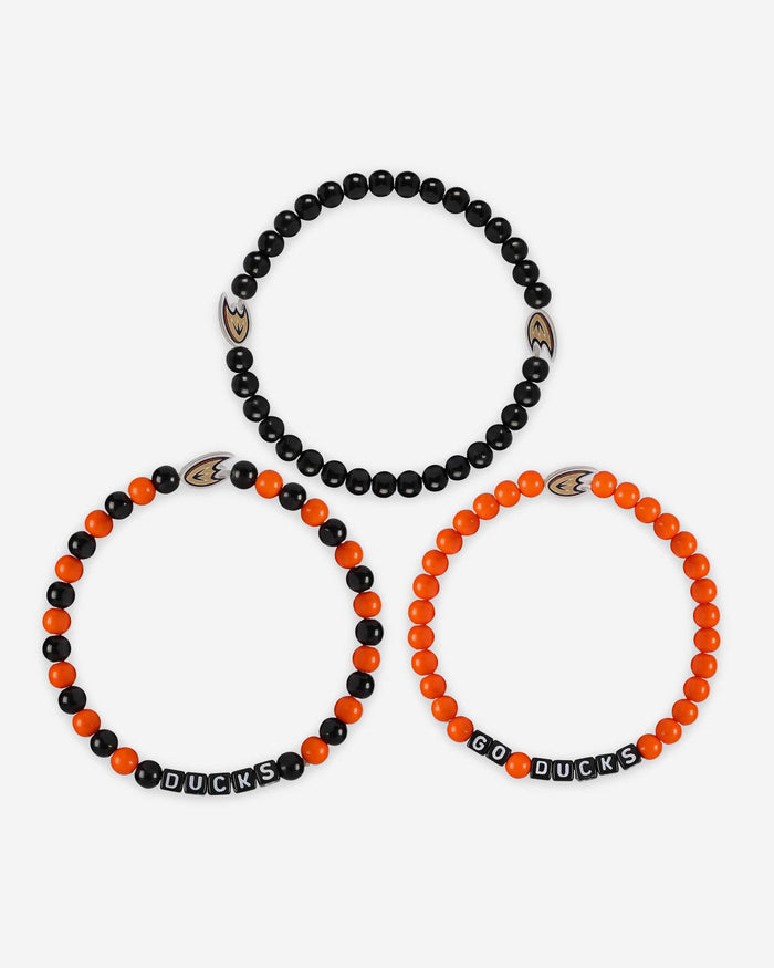 Anaheim Ducks 3 Pack Beaded Friendship Bracelet FOCO - FOCO.com