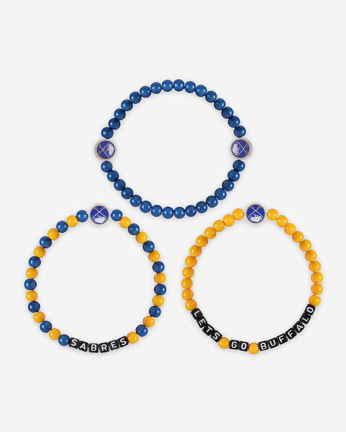 Buffalo Sabres 3 Pack Beaded Friendship Bracelet FOCO - FOCO.com