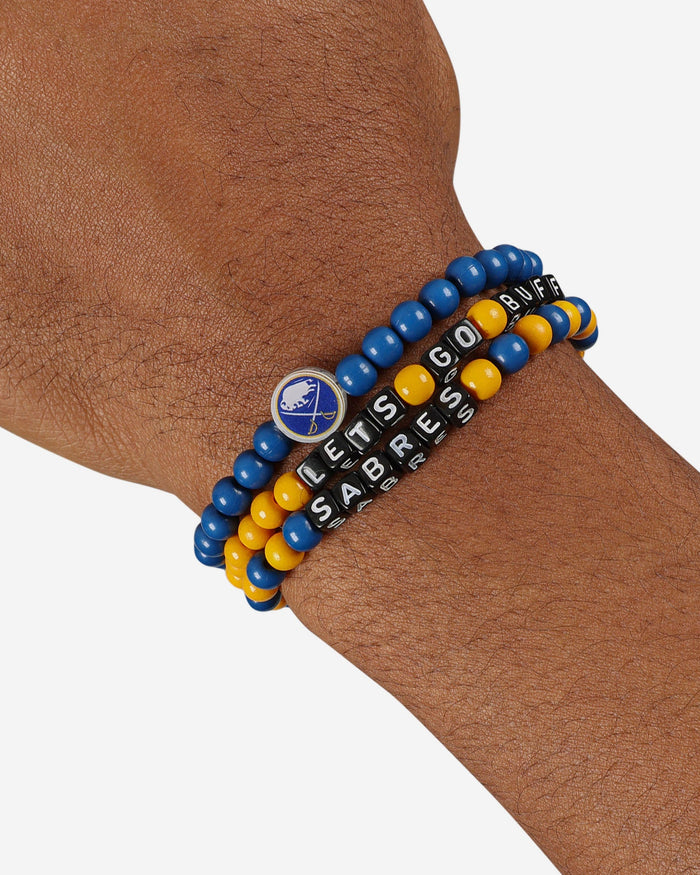 Buffalo Sabres 3 Pack Beaded Friendship Bracelet FOCO - FOCO.com