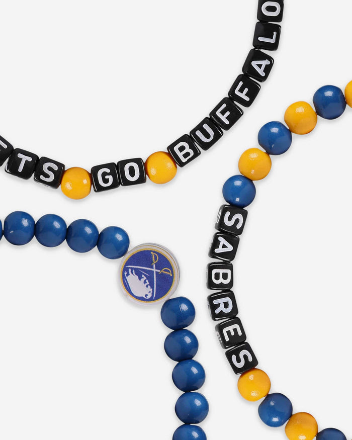 Buffalo Sabres 3 Pack Beaded Friendship Bracelet FOCO - FOCO.com