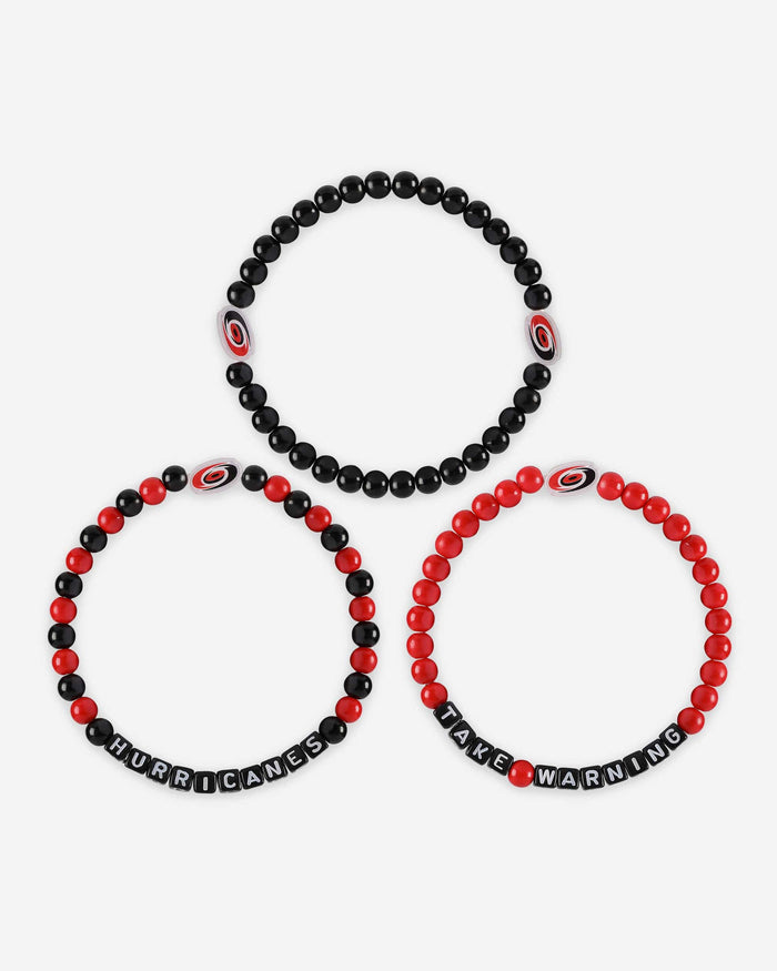 Carolina Hurricanes 3 Pack Beaded Friendship Bracelet FOCO - FOCO.com