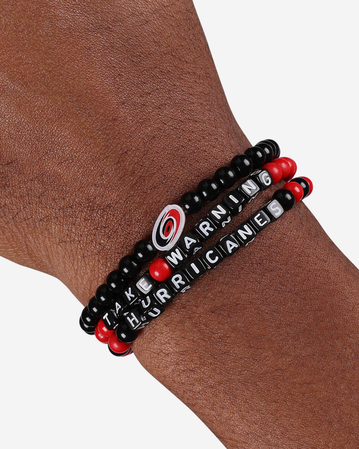 Carolina Hurricanes 3 Pack Beaded Friendship Bracelet FOCO - FOCO.com