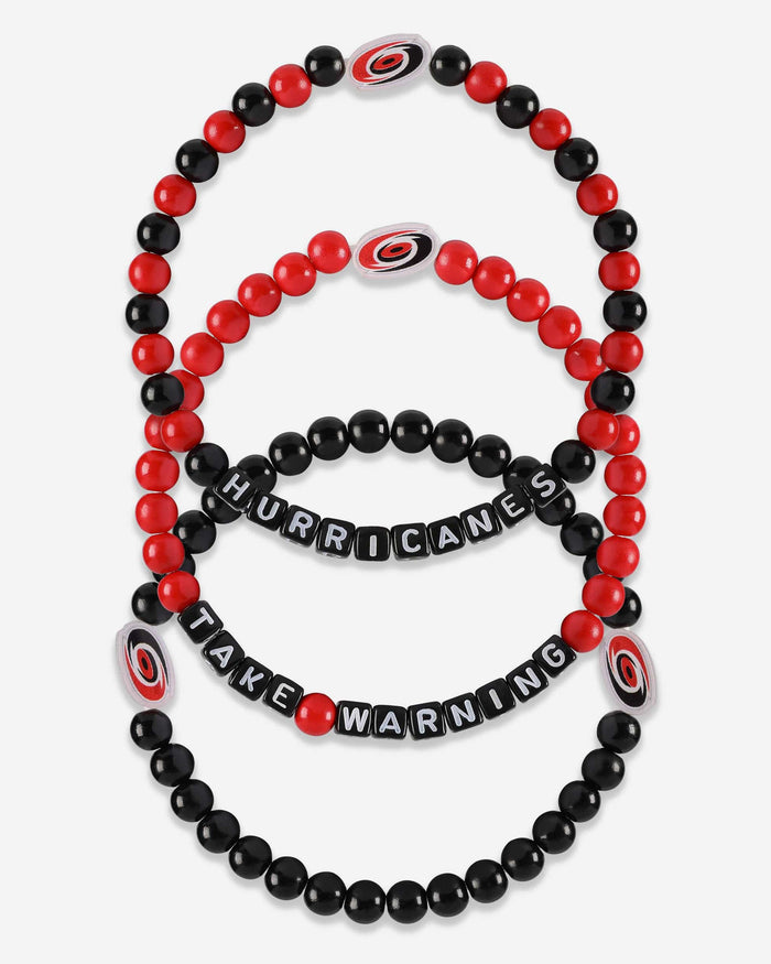 Carolina Hurricanes 3 Pack Beaded Friendship Bracelet FOCO - FOCO.com