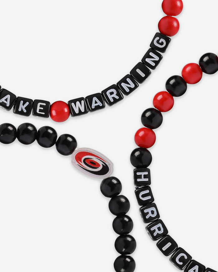 Carolina Hurricanes 3 Pack Beaded Friendship Bracelet FOCO - FOCO.com