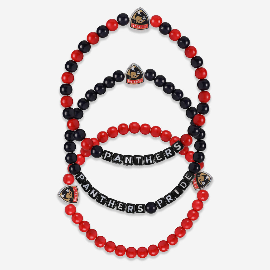 Florida Panthers 3 Pack Beaded Friendship Bracelet FOCO - FOCO.com