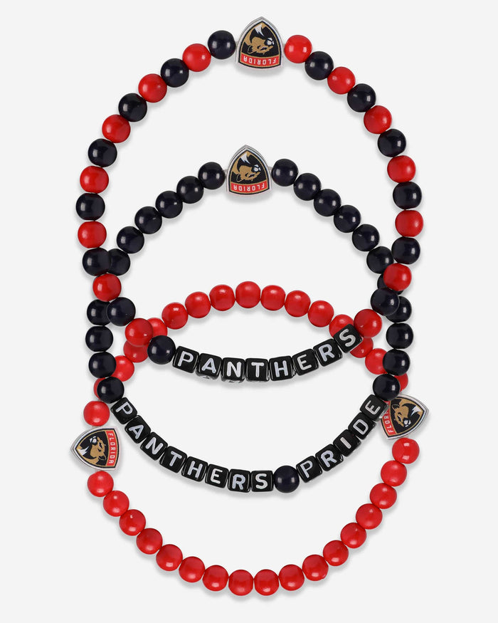 Florida Panthers 3 Pack Beaded Friendship Bracelet FOCO - FOCO.com