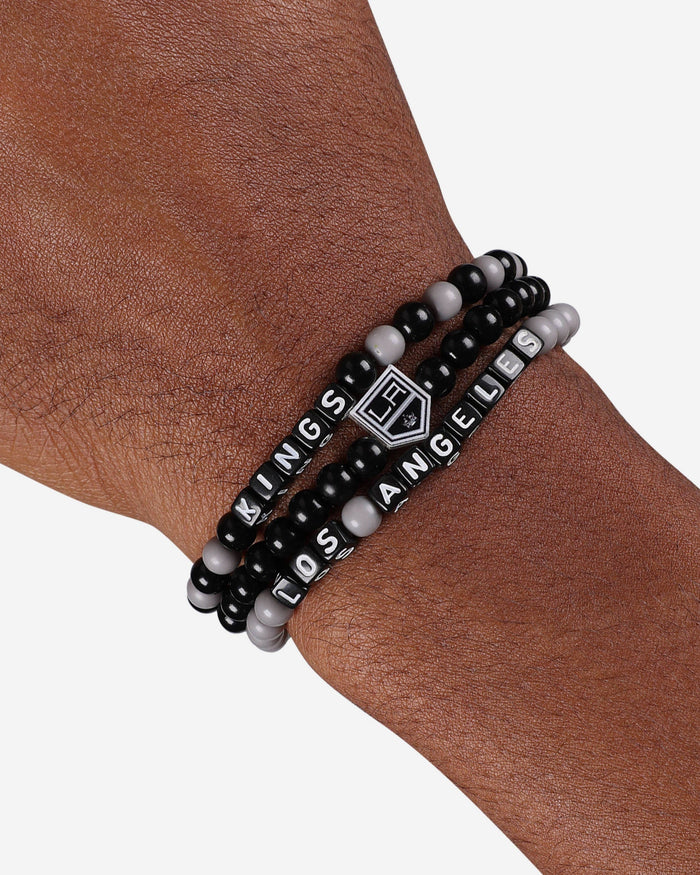 Los Angeles Kings 3 Pack Beaded Friendship Bracelet FOCO - FOCO.com