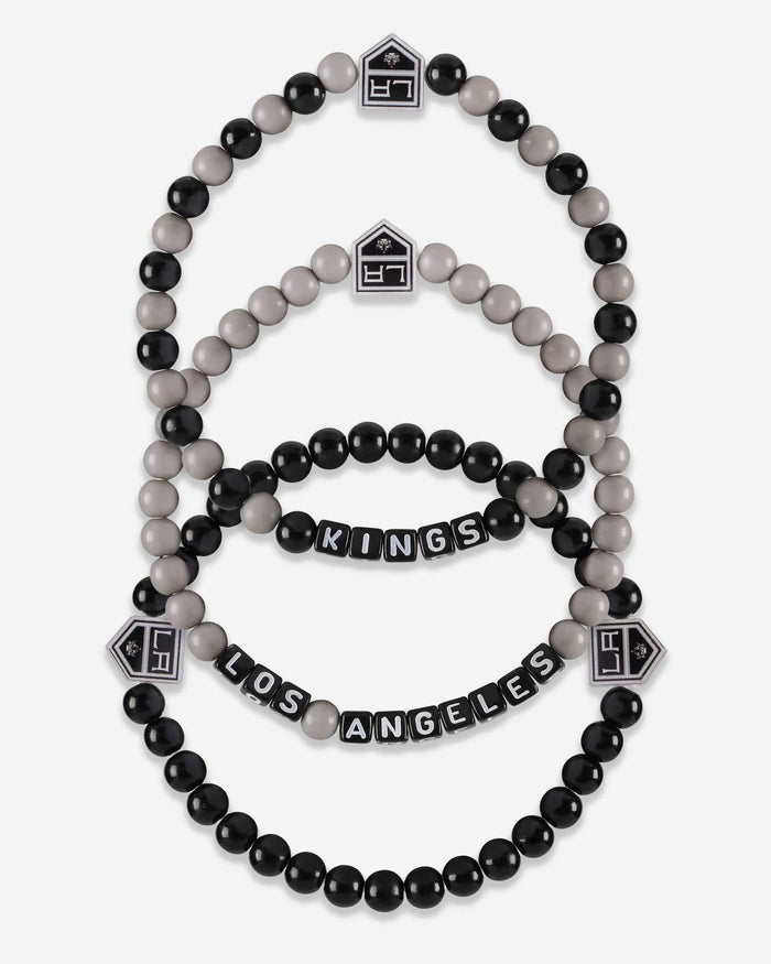 Los Angeles Kings 3 Pack Beaded Friendship Bracelet FOCO - FOCO.com