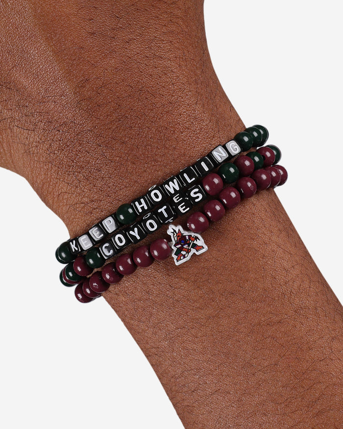 Arizona Coyotes 3 Pack Beaded Friendship Bracelet FOCO - FOCO.com